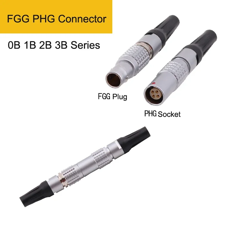 FGG PHG 0B 1B 2B 3B 4B Metal Connectors 2 3 4 5 6 7 8 9 10 12 14 16 18 Pin Male FGG Plug Female PHG Socket Cable Connector