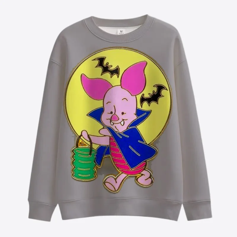 

2022 Fall Horror Halloween Disney Brand Donald Duck and Mickey Minnie Crew Neck Casual Sweatshirt Men's Pullover Long Sleeve Top