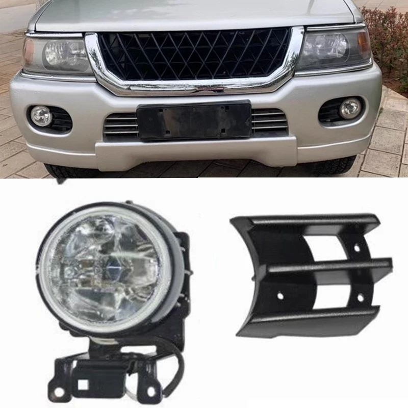 

1pcs For Mitsubishi Pajero Sport Front Bumper Fog Light Assembly MR496369 MR478680