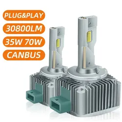 2pcs D3S LED Headlights D1S D2S D4S D5S D8S 180W Xenon Lights Turbo LED Two Sided CSP Chip Plug and Play D1R D2R D3R