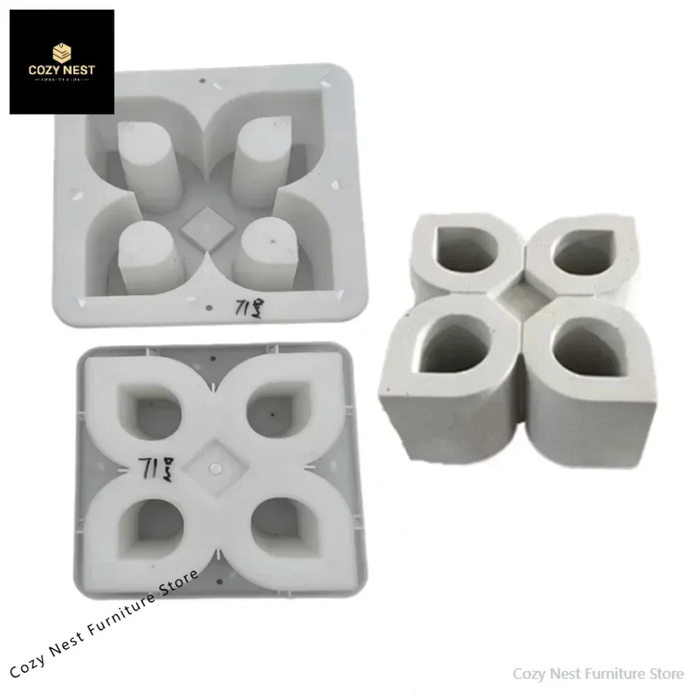 New hollow brick hollow decorative brick cultural wall plastic mold Internet celebrity cement hollow brick foaming ceramic