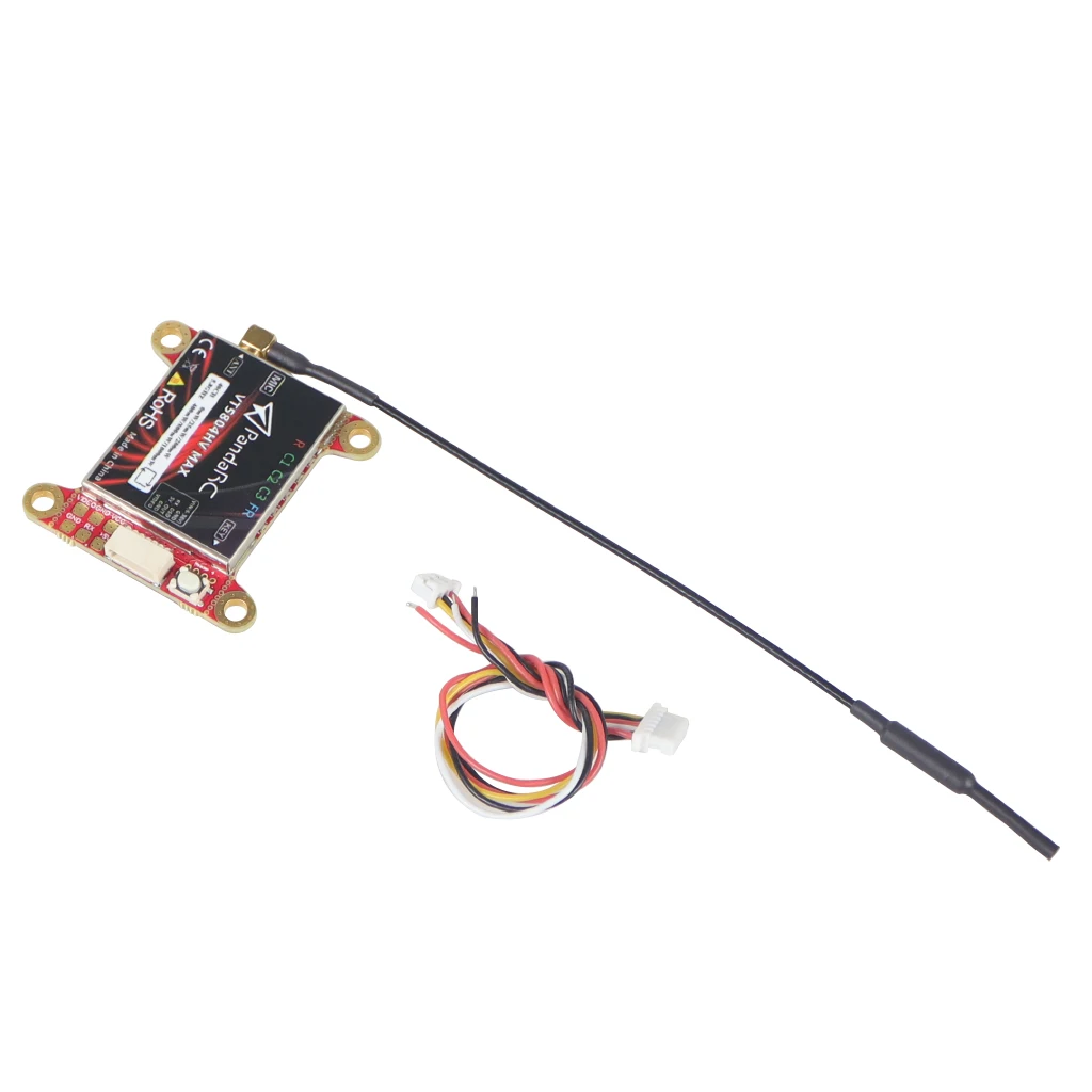 

PandaRC-VT5804 MAX V2 передатчик изображения 0-600 мВт переключаемый 40-канальный VTX RC FPV передатчик с поддержкой OSD регулировки для радиоуправляемого квадрокоптера