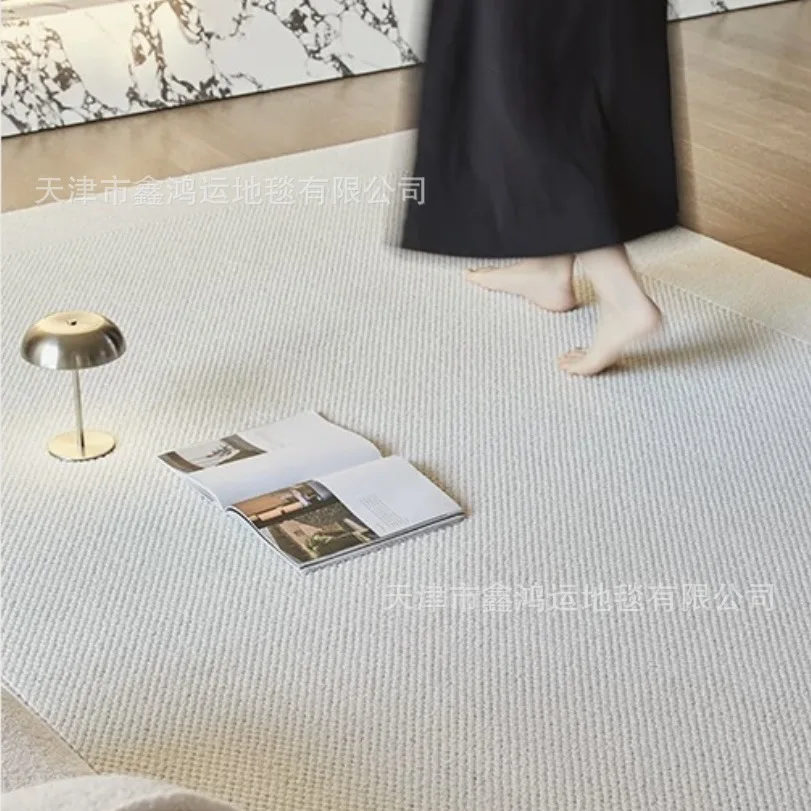 #For New Zealand wool carpet living room sofa bedroom coffee table floor mat plain light luxury high-end bedside blanket