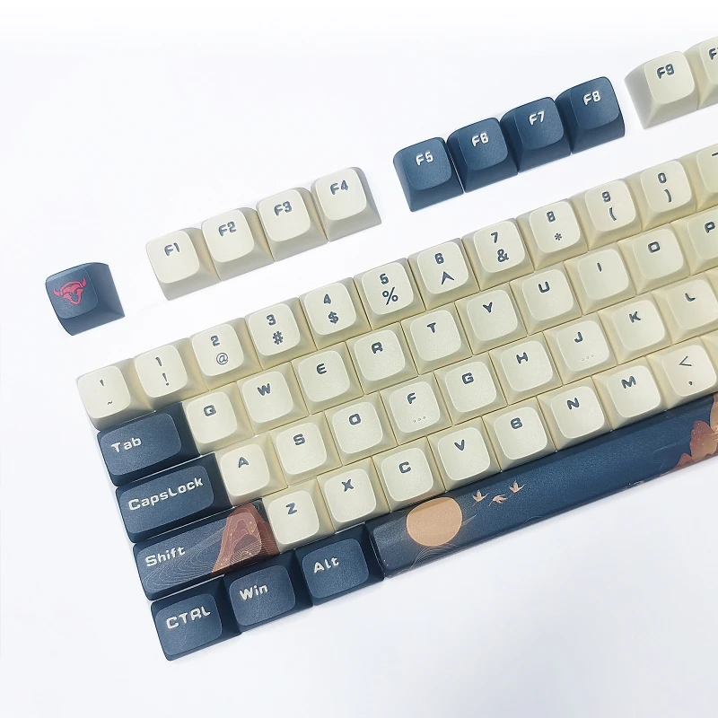 Keycaps KDA DYE-SUB Landscape Color For Mechanical Keyboard