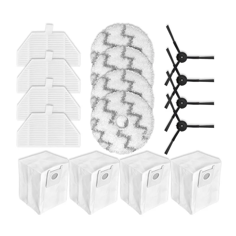 Para XCLEA H60 Robot repuestos de aspiradora accesorios Cepillo Lateral filtro Hepa paño de mopa bolsa de polvo
