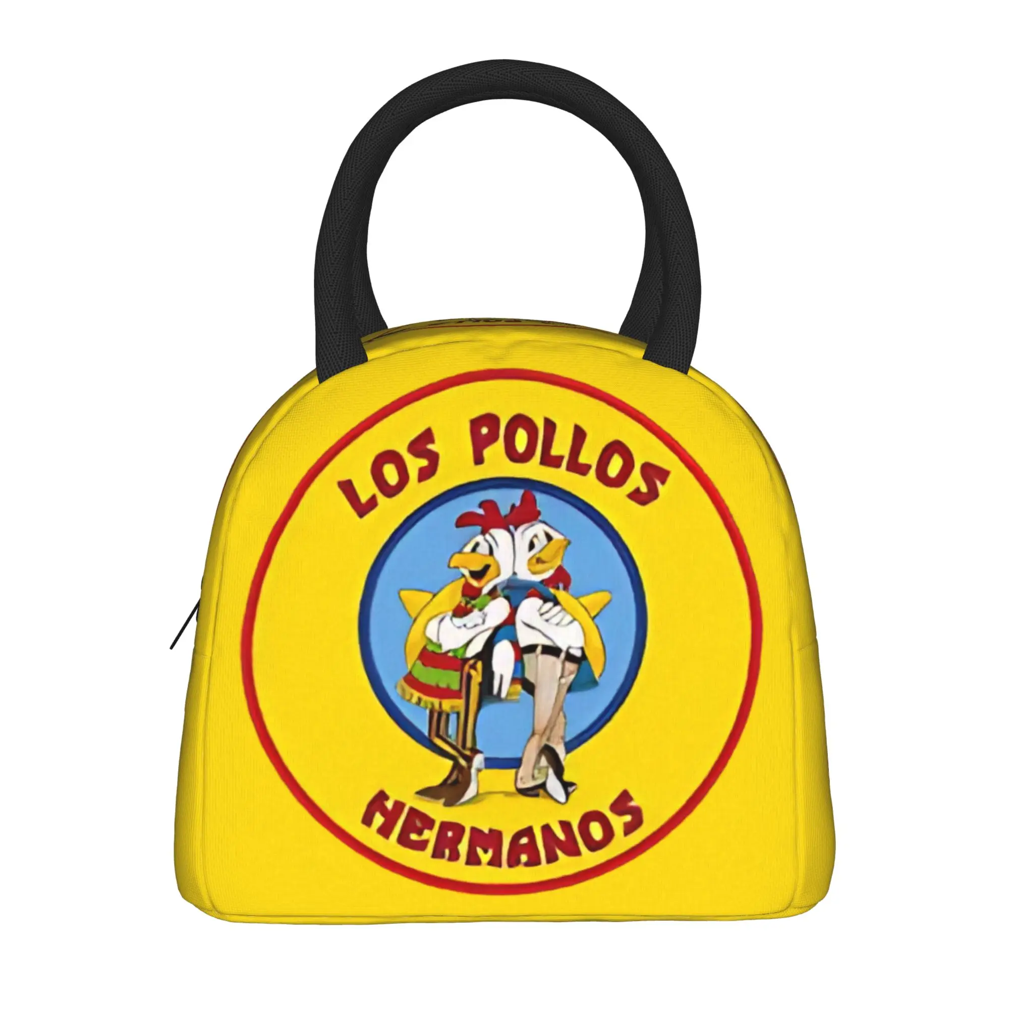 Los Pollos Hermanos Breaking Bad Lunch Bag Casual Lunch Box For Unisex School Portable Cooler Bag Oxford Thermal Tote Handbags
