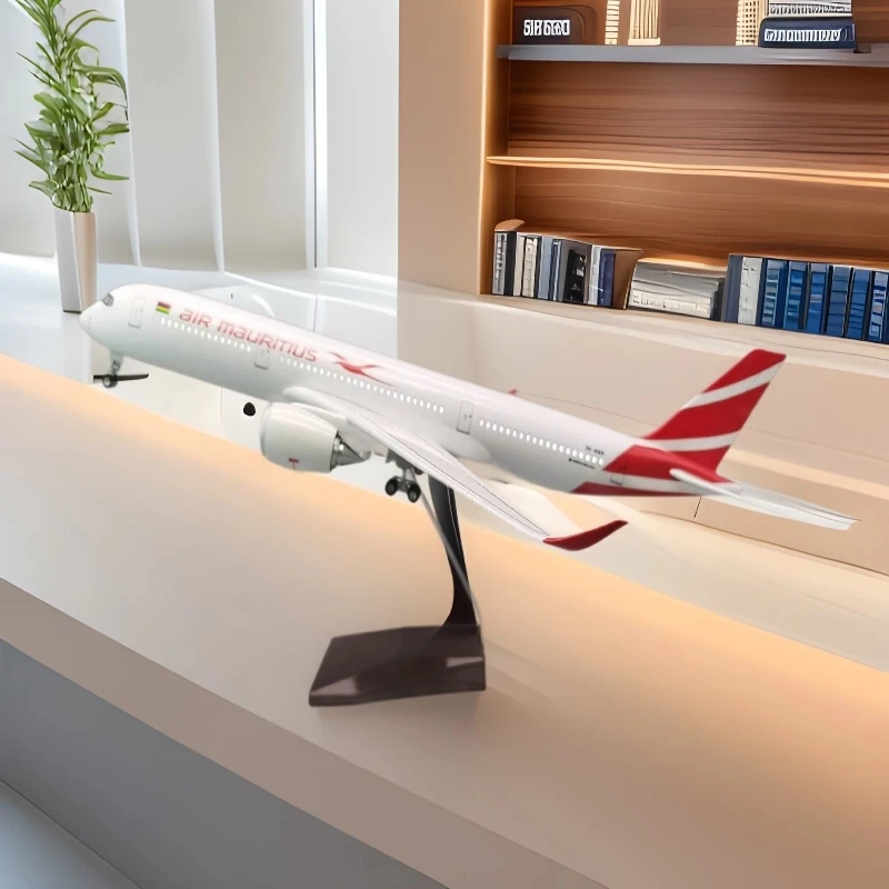 

Home Decor 47cm 1:85 Scale Model A350 Air Mauritius Airplane Airways Diecast Resin Aircraft Collection Decoration Display Gift