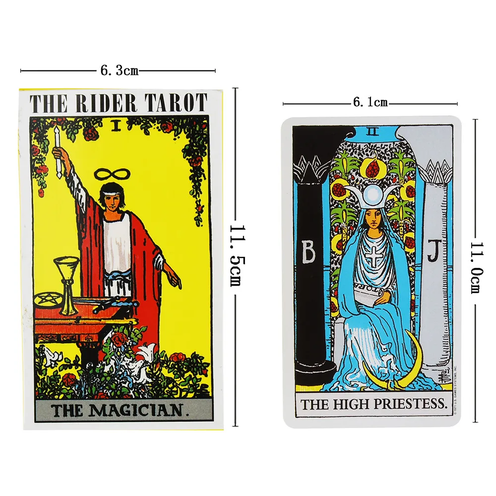 Heißer Verkauf Rider Tarot Karten für Wahrsagerei Persönlichen Gebrauch Tarot Deck Vollständige Englische Version Oracles Deck für Frauen Mädchen Brettspiel – Detail 8