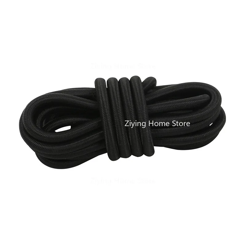 Suitable for Surfboard Fixing Rope, Paddle Accessories, 5mm Black Elastic Rope, Including Anti-skid Buckle