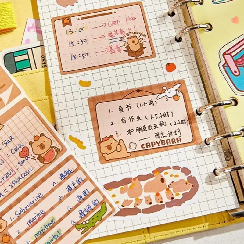 62ka 256 Blätter Cartoon Kleber Notizpolster Ausziehen Notizpapier Sticky Notepade