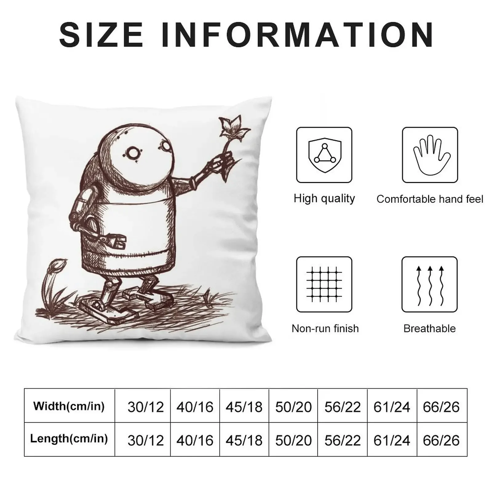 NieR:Automata Robot Throw Pillow autumn pillowcase christmas decorations 2025 pillow