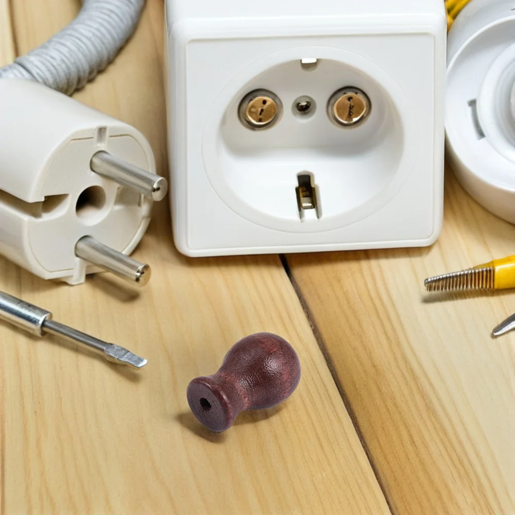 

8Pcs Wooden Blind Pulls Knobs Natural Wood Cord Drops Tassel Pull Handles Decorative Curtain Cord Holders for Window Blinds