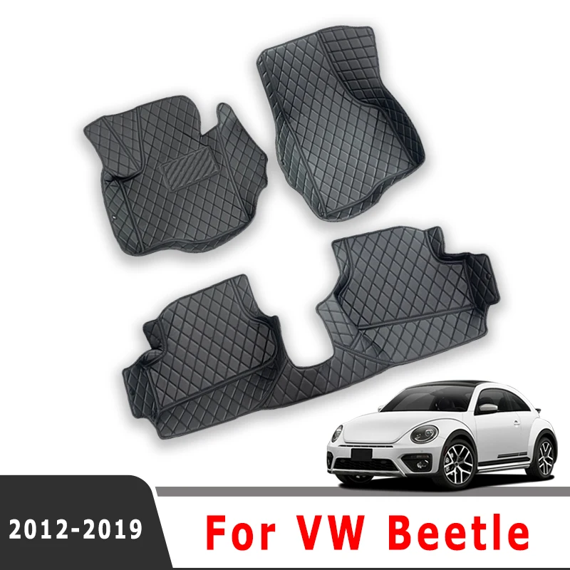 

Trunk Carpets Car Floor Mats For Beetle 2019 2018 2017 2016 2015 2014 2013 2012 Auto Custom Protector Covers For Volkswagen vw