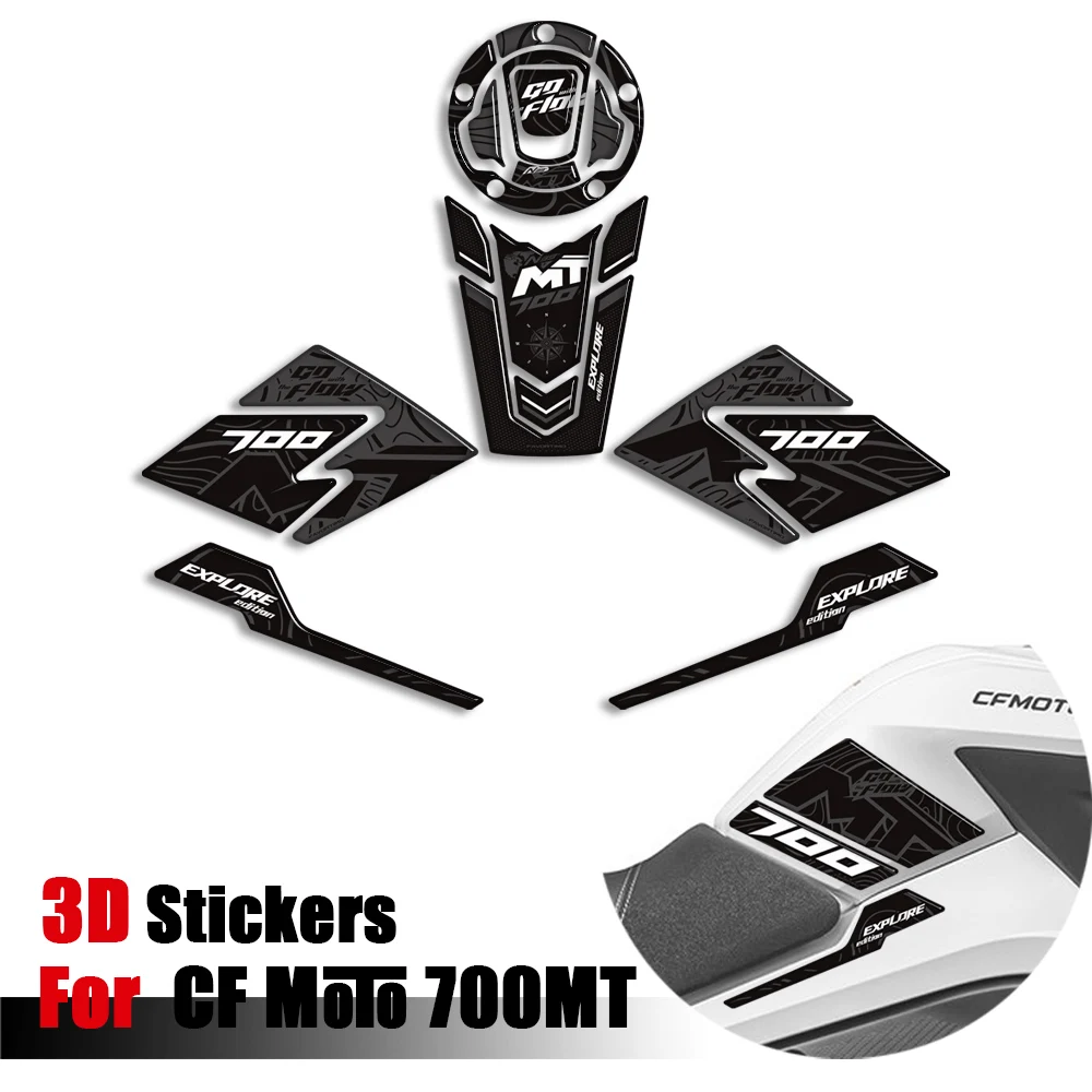 

Для CFMOTO CF MOTO 700MT 700 MT Touring Bike Adventure Tank Pad Боковые ручки Газ Мазут Наклейки на колено Наклейки 2023 2024 2025