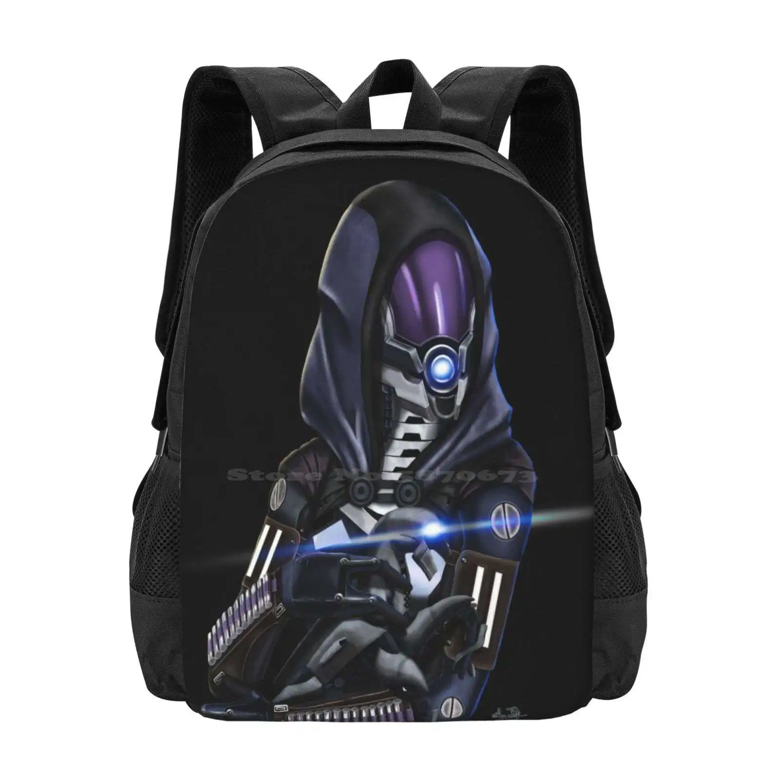 Mochila con diseño de patrón para estudiantes universitarios, morral para adolescentes, Tali'Zorah, An, Geth Colossus, Quarian, talii, Zorah, Alien, Masseffect, biowear, Geth