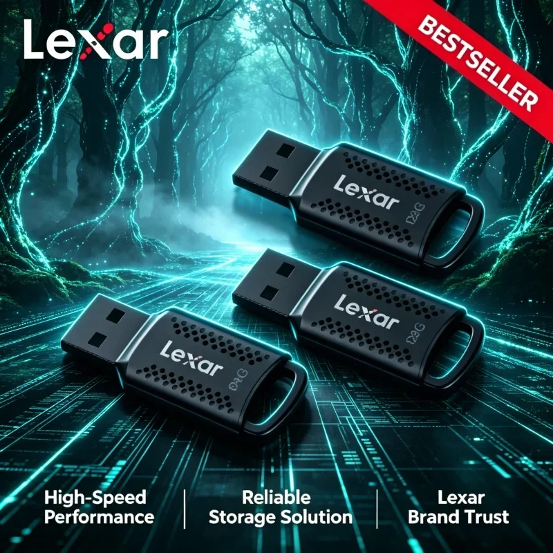 Lexar Memory Stick Portable USB Flash Drive High Speed U Disk Pen Drive For Desktop PC Laptop Storage