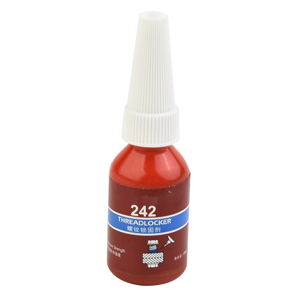 Locktite Threadlocker, Parafuso Azul Removível, Bloqueio de Líquido Azul, Threadlocker, M6-M20 Rosca, Força Média, Universal, 242, 2 Pcs