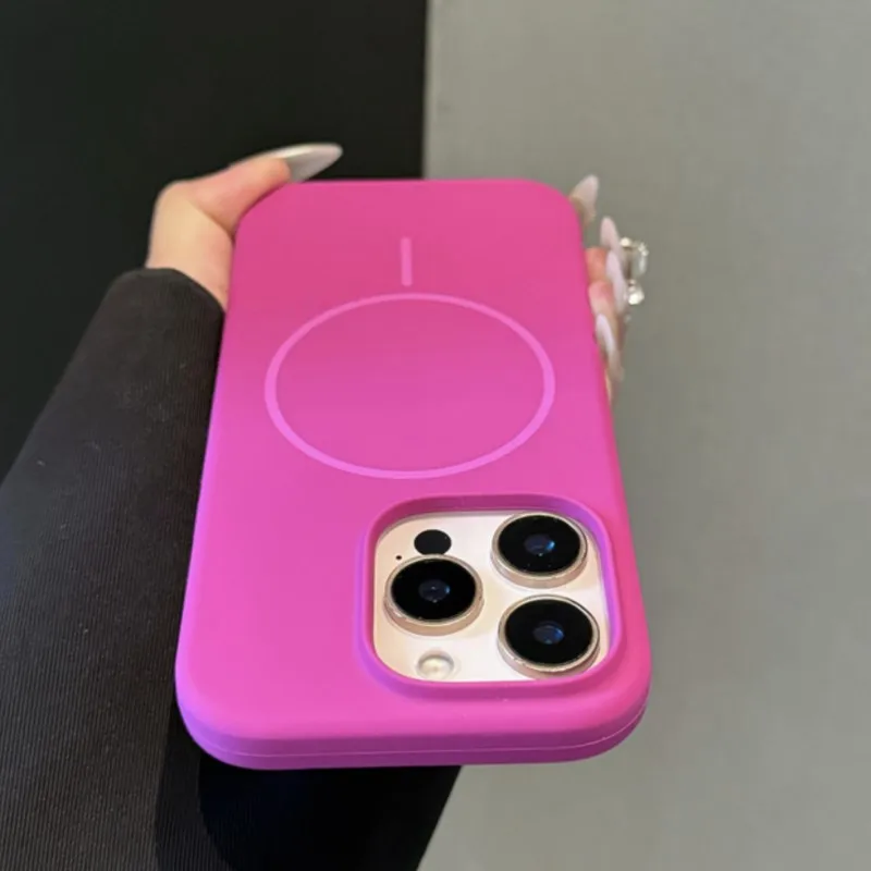 Original Liquid Silicon Magsafe Case For iPhone 17 Air 16 15 Plus 14 13 12 11 Pro Max Magnetic Wireless Charge Soft Rubber Cover - náhled 4