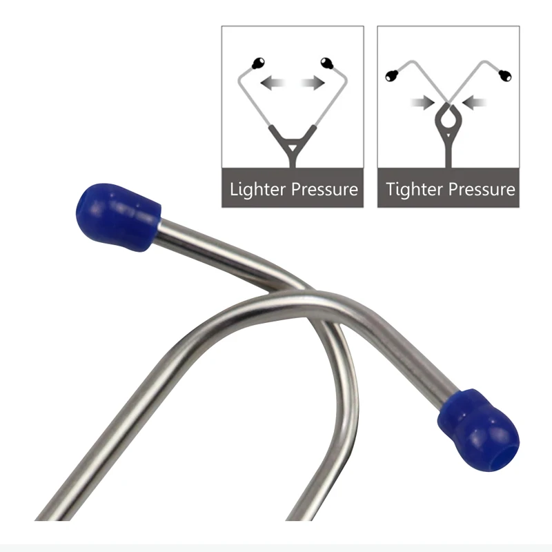 耳栓と名札付きのプロの医療聴診器,シングルヘッド,心臓病学,医師,看護師,学生,かわいい,大人