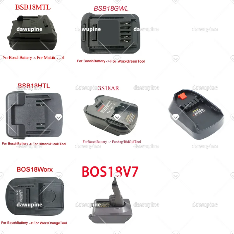 For Bosch 18V-20V Adapter Converter For Makita For Milwaukee For Dewalt For Hitachi For Dyson For Metabo For AEG Worx