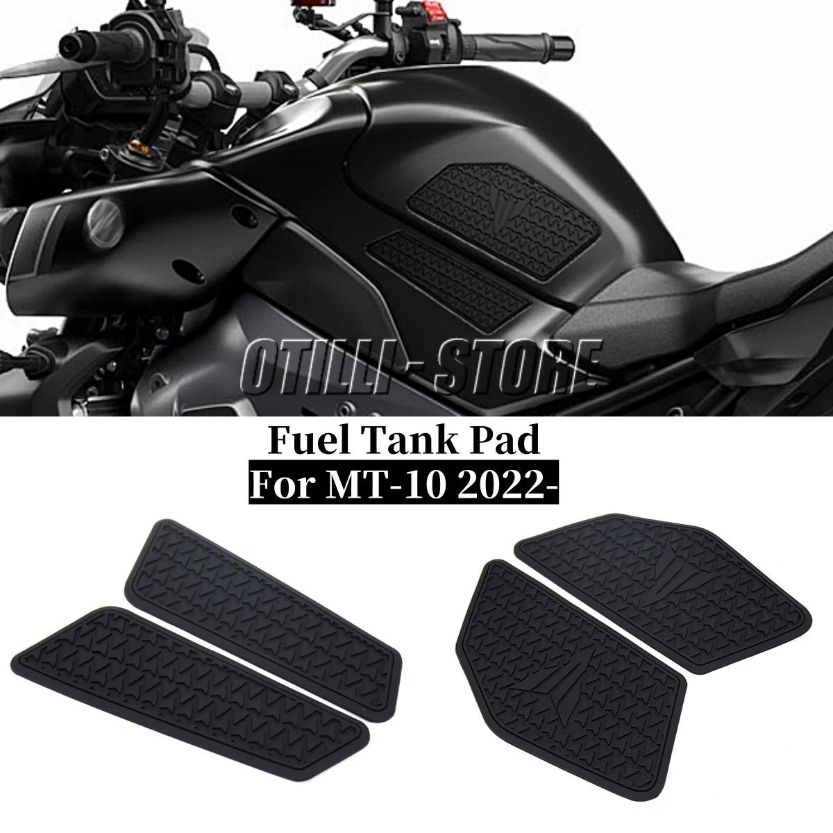 

Motorcycle Rubber Tank Pad Anti Slip Oil Tankpad Sticker Waterprooft Protector Decal For Yamaha MT10 MT-10 mt10 mt 10 2022 2023