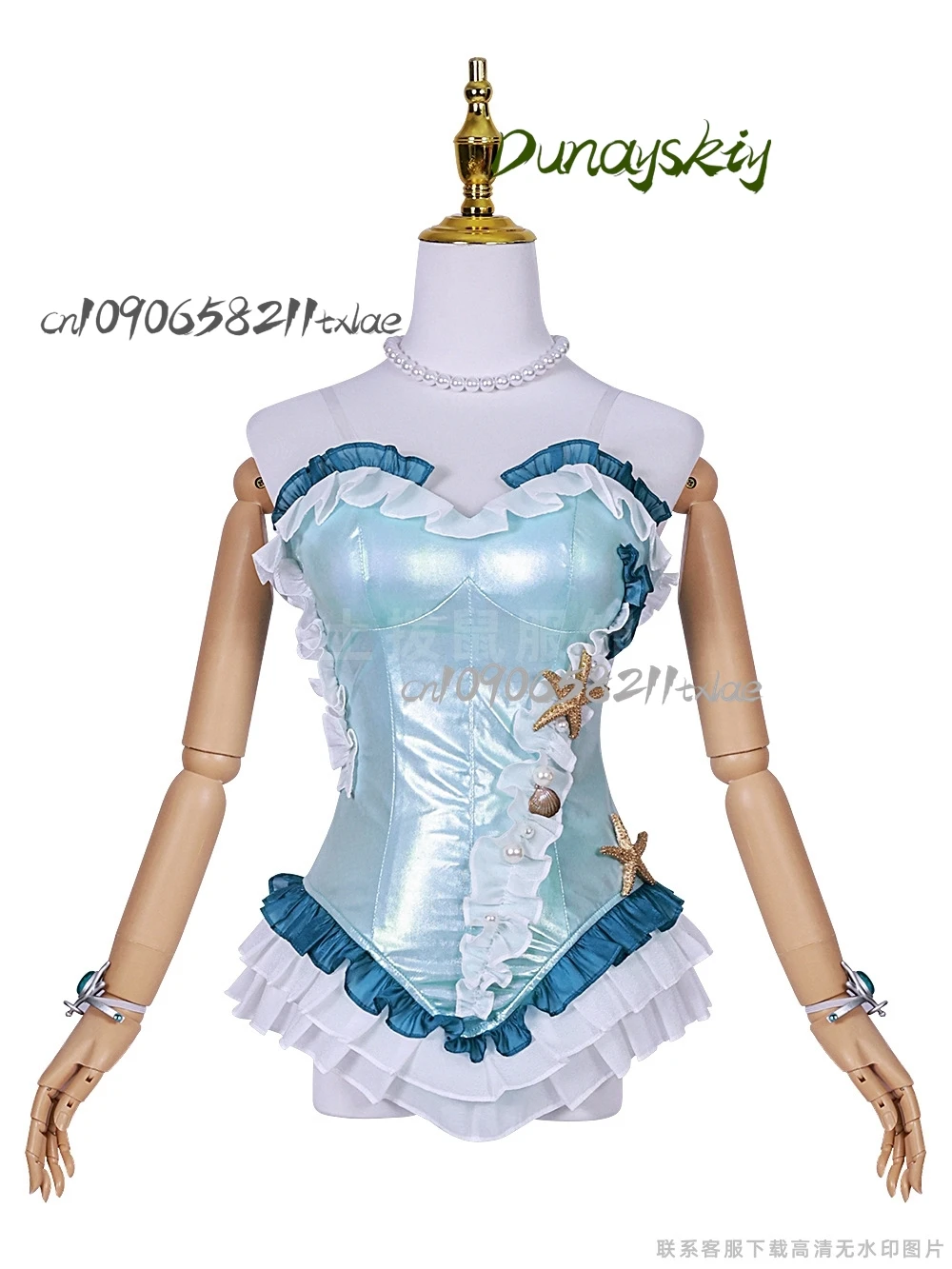 Identity V Fiona Gilman Priestess аниме костюмы для косплея парик аксессуары сексуальные купальники высокого качества синий Гайнсай Ки Хэллоуин