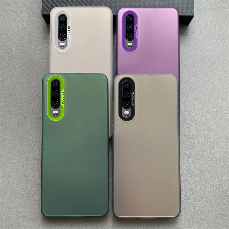 For Huawei P30 Case Huawei P30 ELE-L29, ELE-L09 ELE-L04 Phone Case Matte Laser Colorful Bumper Armor Shockproof Cover