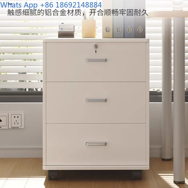 Workstation File Cabinet Office Desk Side Storage Under Desk Organizer Storage Cabinet with Lockable Drawer Storage Rack