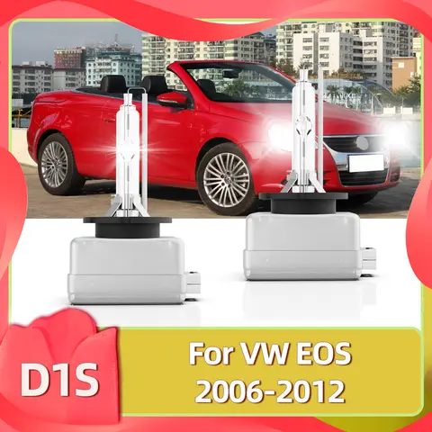 VW 폭스바겐 EOS 2006 2007 2008 2009 2010 2011 2012, HID 제논 D1S 전구 교체, 6000K 램프, 35W, 12V 자동차 헤드라이트, 2 개