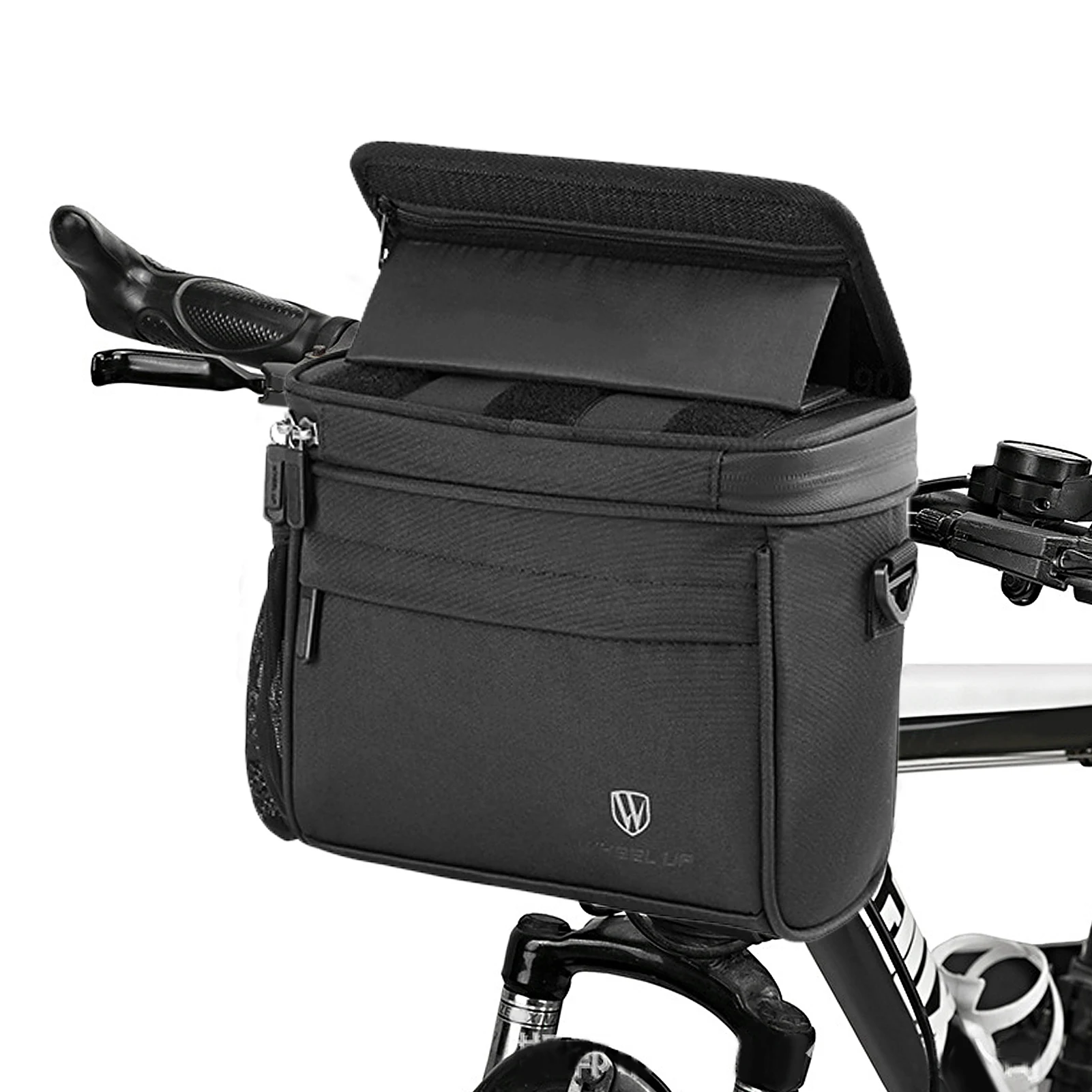 Touch Screen Bike Front Frame Bag Waterproof Bicycle Phone Bag Phone Holder EVA Handlebar Bag Cycling Front Storage Bag