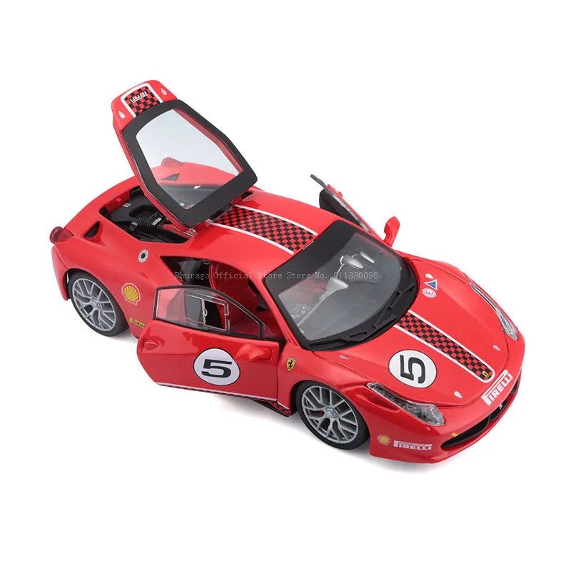 Bburago 1:24  Ferrari 458 CHALLENGE Alloy Luxury Vehicle Diecast Cars Model Toy Collection Gift