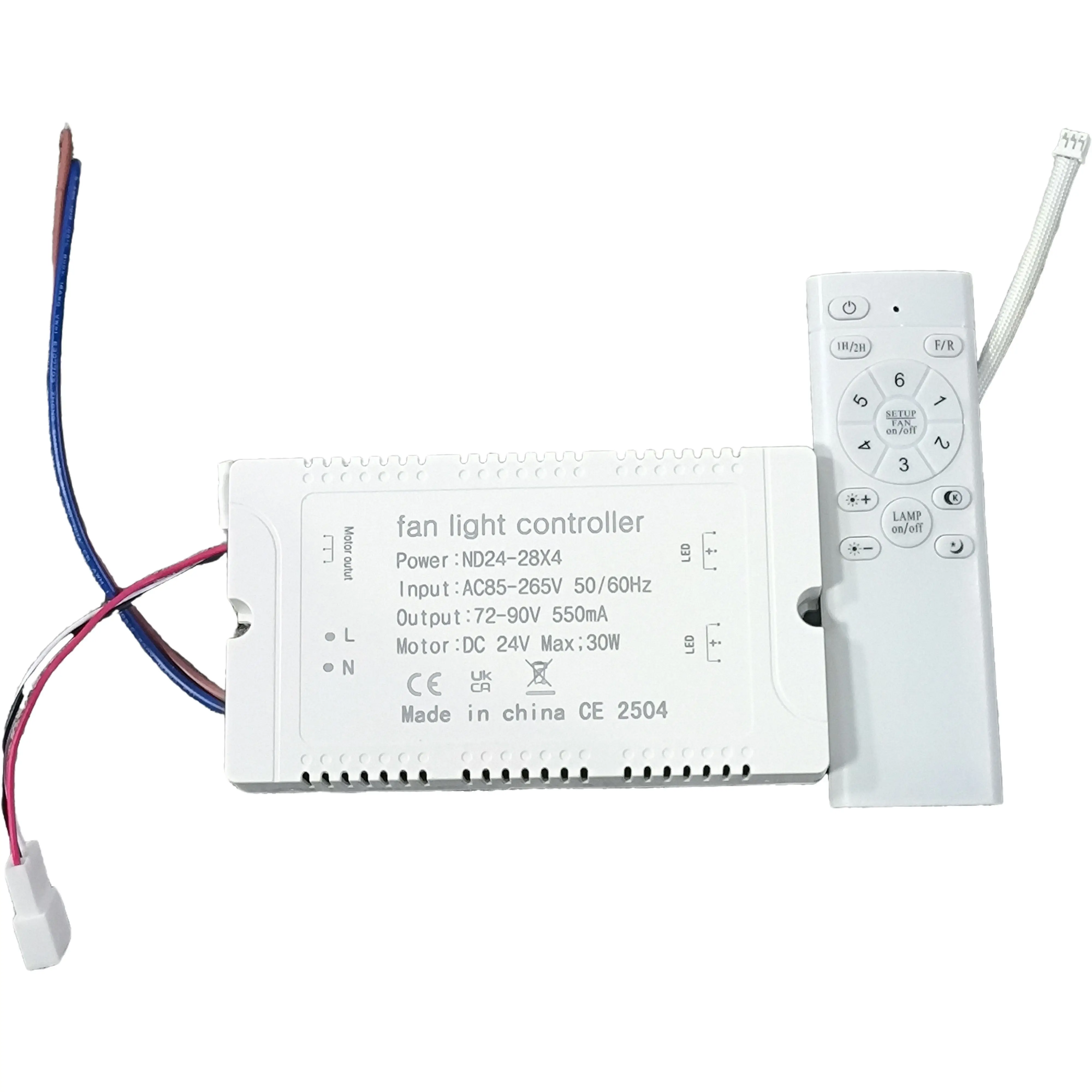 IRALAN Driver en LED-lichtstrips Lotus Fan Light Petal Fan Light Afstandsbediening Power Dimmen Verlichting Transformator Kit 85-265V