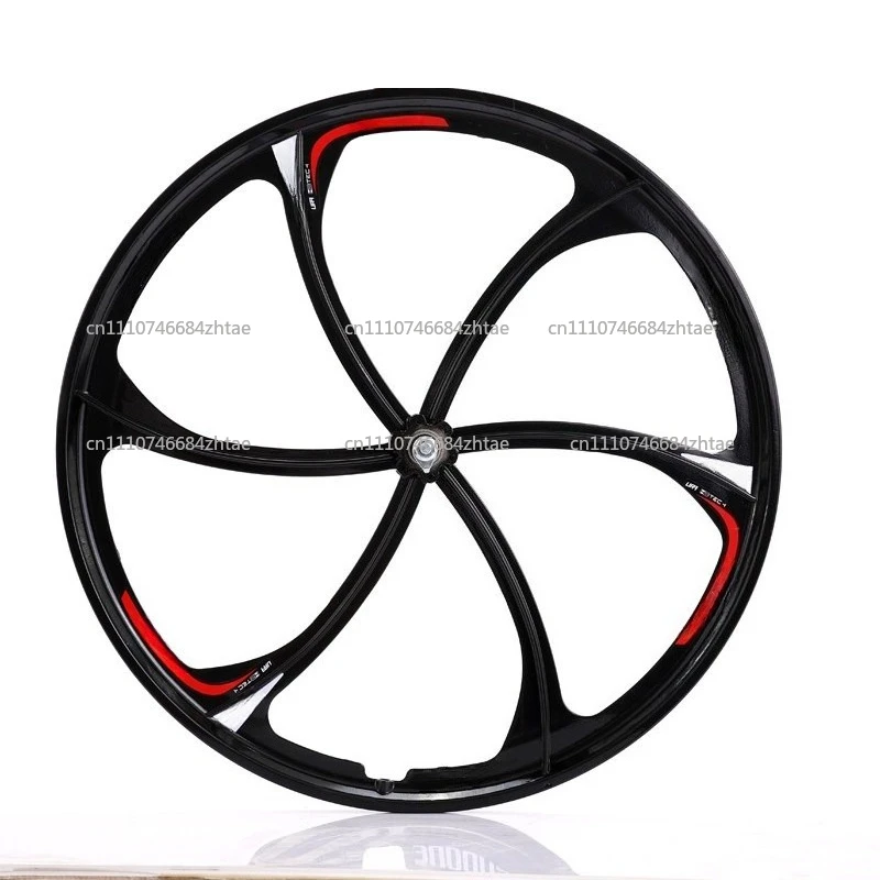 24 inch 26 inch mountain bike bearing six-knife integrated wheel set disc brake magnesium aluminum alloy wheel set bicycle wheel