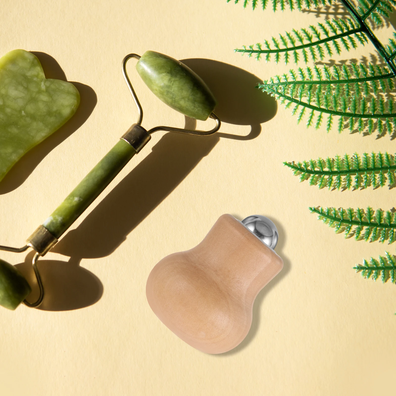 

Face Massager Tool: Bulb Roller Design Portable Facial Massage Muscle Relaxation Hollow Massage Comb For Skin Texture