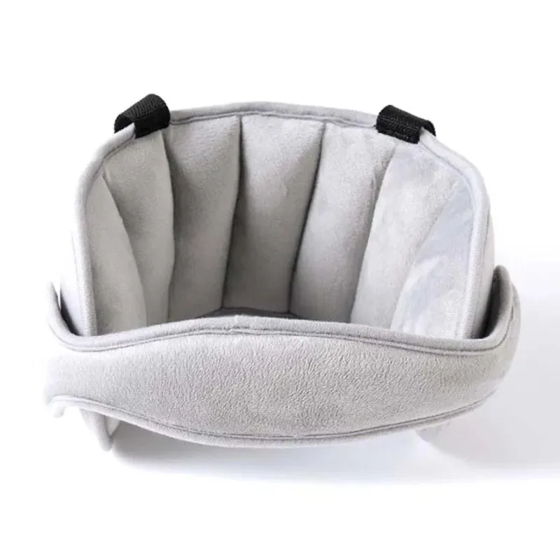 1PC GRAY Child Neck Pillow, Car Headrest, Baby Head Sleep Fixed Belt, Car Seat Headrest