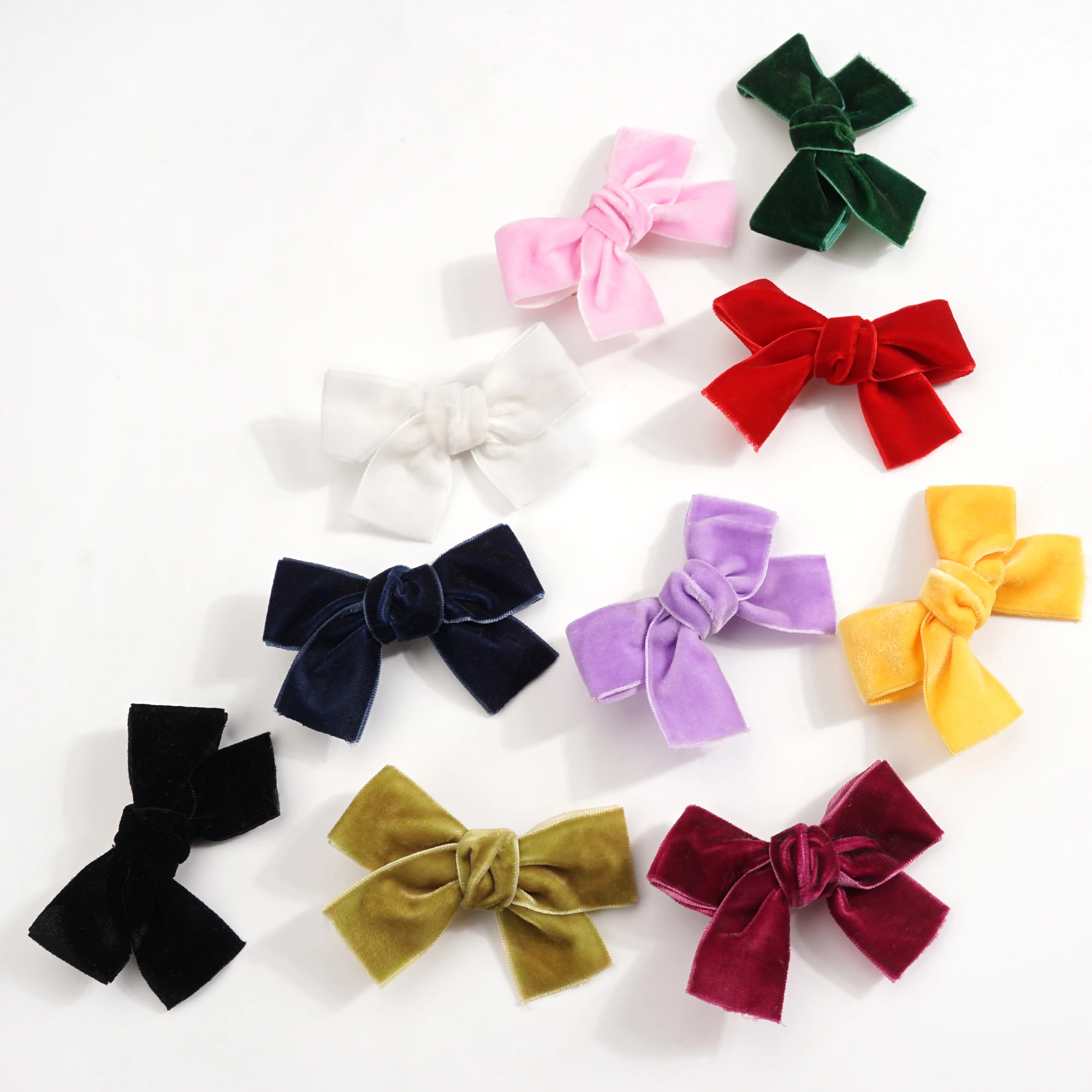 Hair clip hair accessories girls multi-color clip girls 3-inch hair bow metal hair clip bar baby girls hair accessories factory