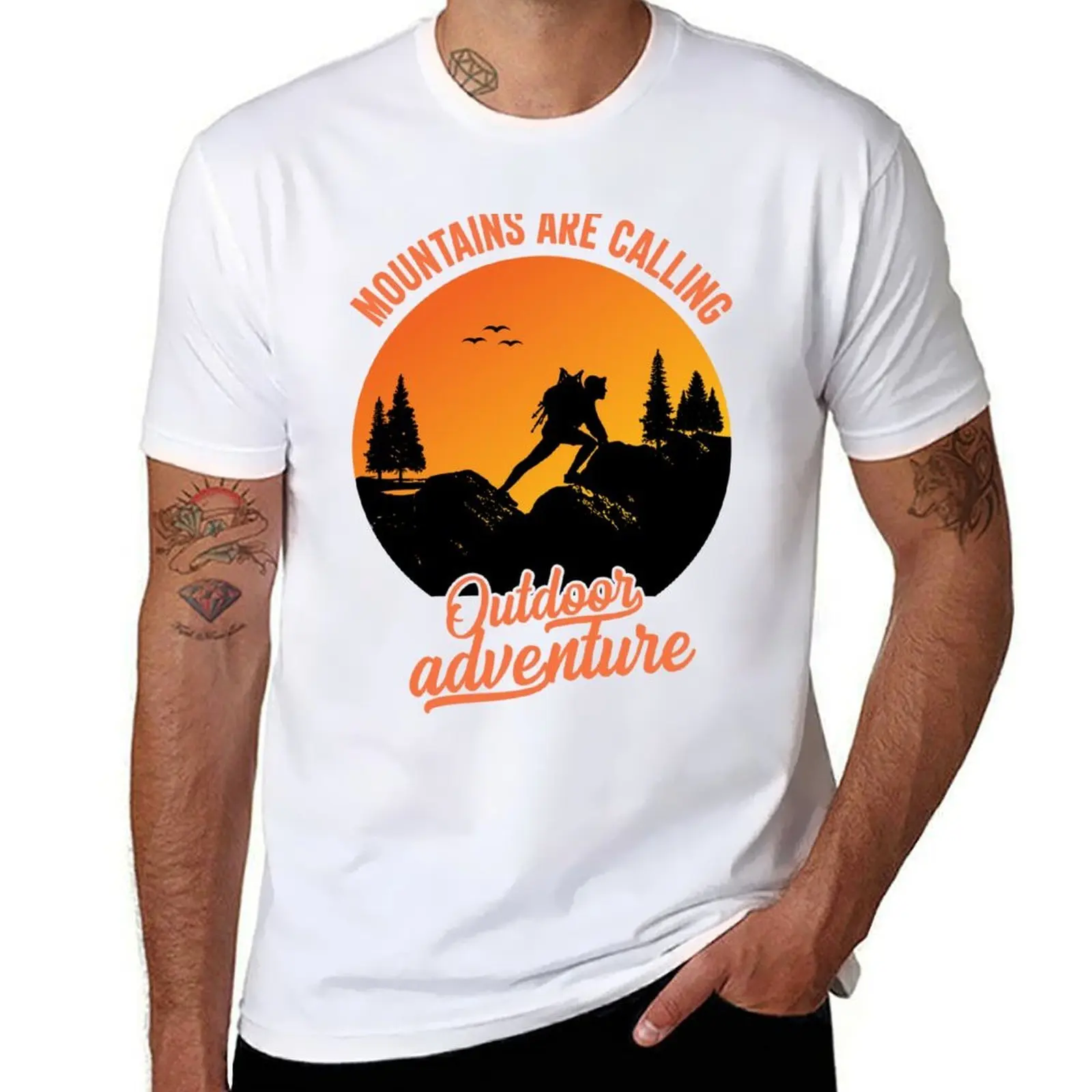 

Mountains Are Calling T-Shirt man t shirt luxury t shirts with prints T-Shirt