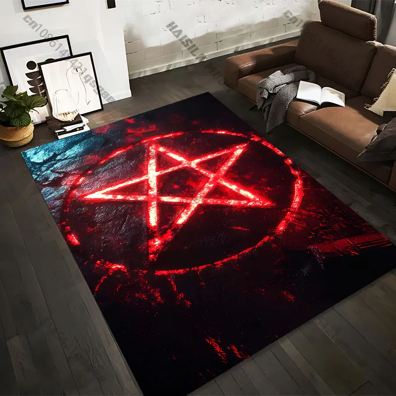 21 Sizes Red glowing abstract fiery atmosphere Printed Area Rugs for Adult Yoga Mats Living Room Decor Personalized mat