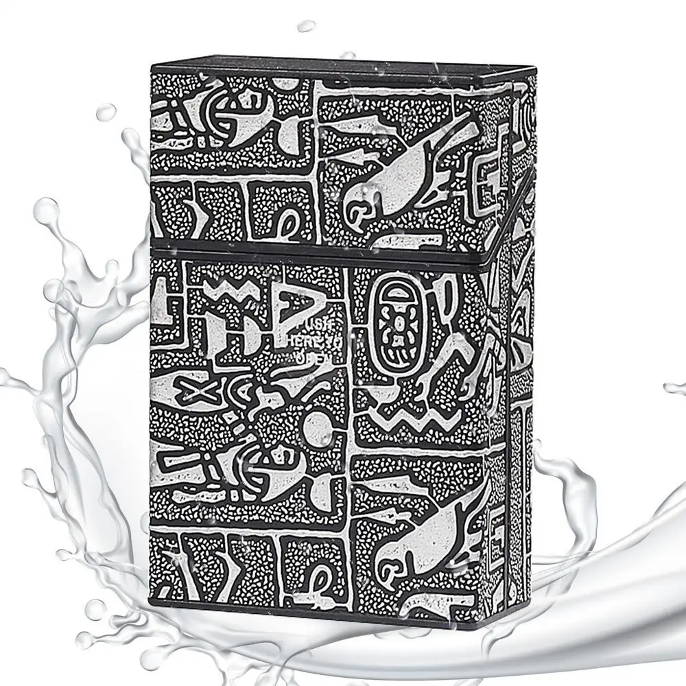 Boîte à Cigarettes de 20 capacités, boîtes à cigares fines portables transparentes en plastique, porte-Cigarettes de poche, conteneur de rangement