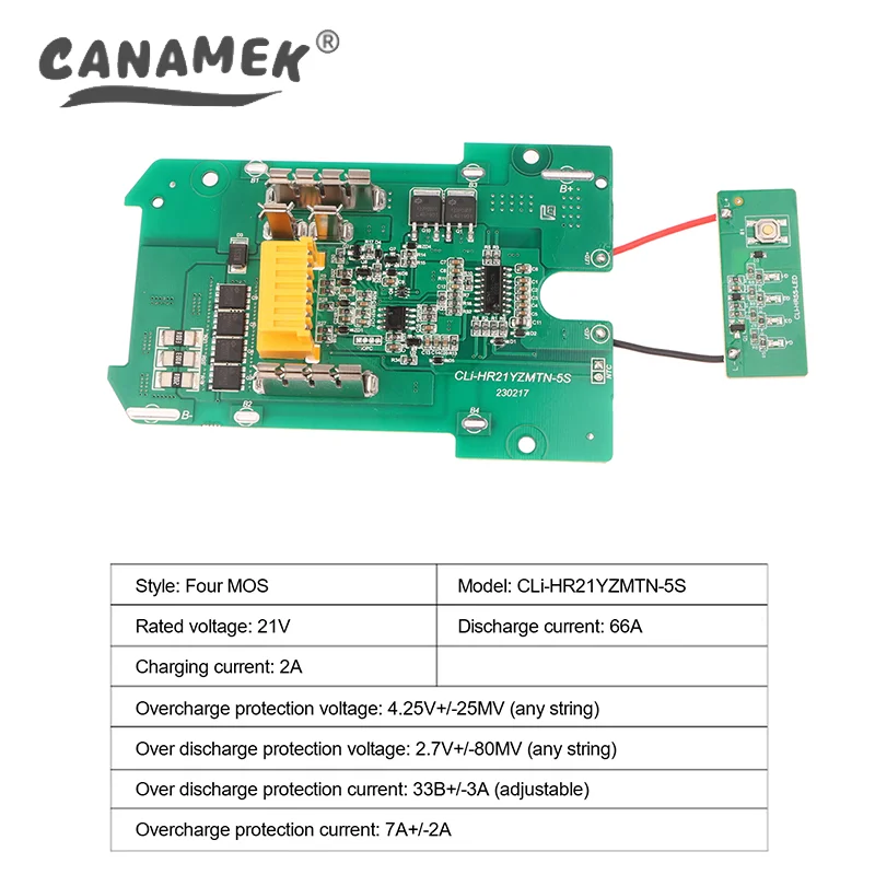 21V 4MOS BMS For MAKITA CLi-HR21YZMTN-5S Lithium Battery PCB Charging Protection Board Power Accessories