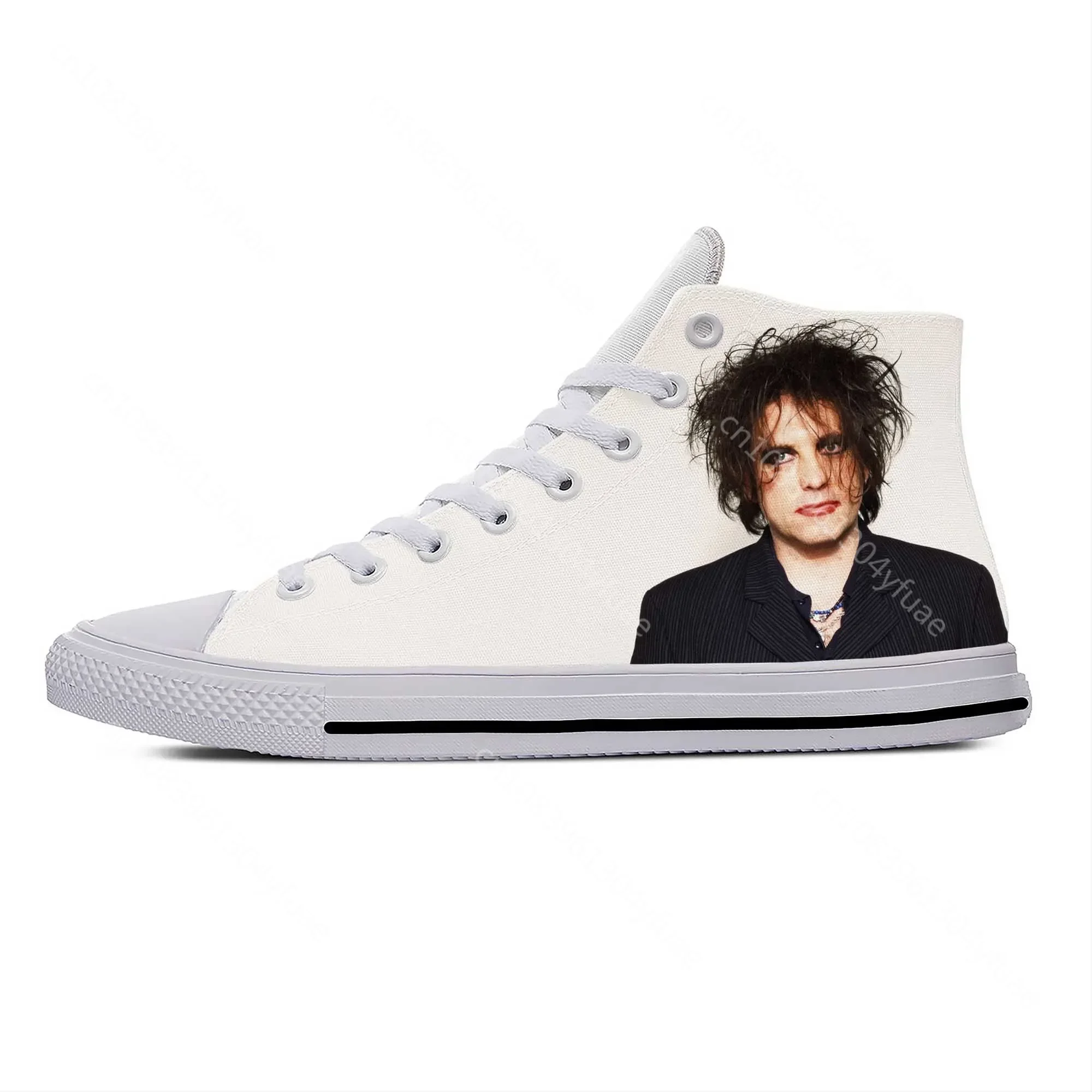 Cure Rock Band Robert Smith The Music Singer Cool Casual Shoes Breathable Men Women Sneakers High Top Lightweight Board Shoes