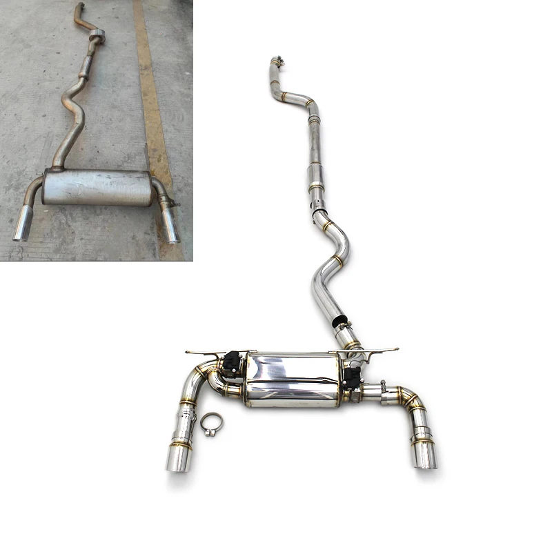 

Catback Exhaust System 304 Stainless Steel High Performance Customized for BMW 340i F30 Exhaust Pipes Carton Box 3 Year Yueding