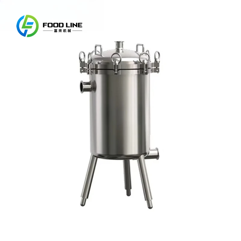 Customized size Beverage Double Basket Filter Milk Yogurt Stainless Steel Multi Bag Filter