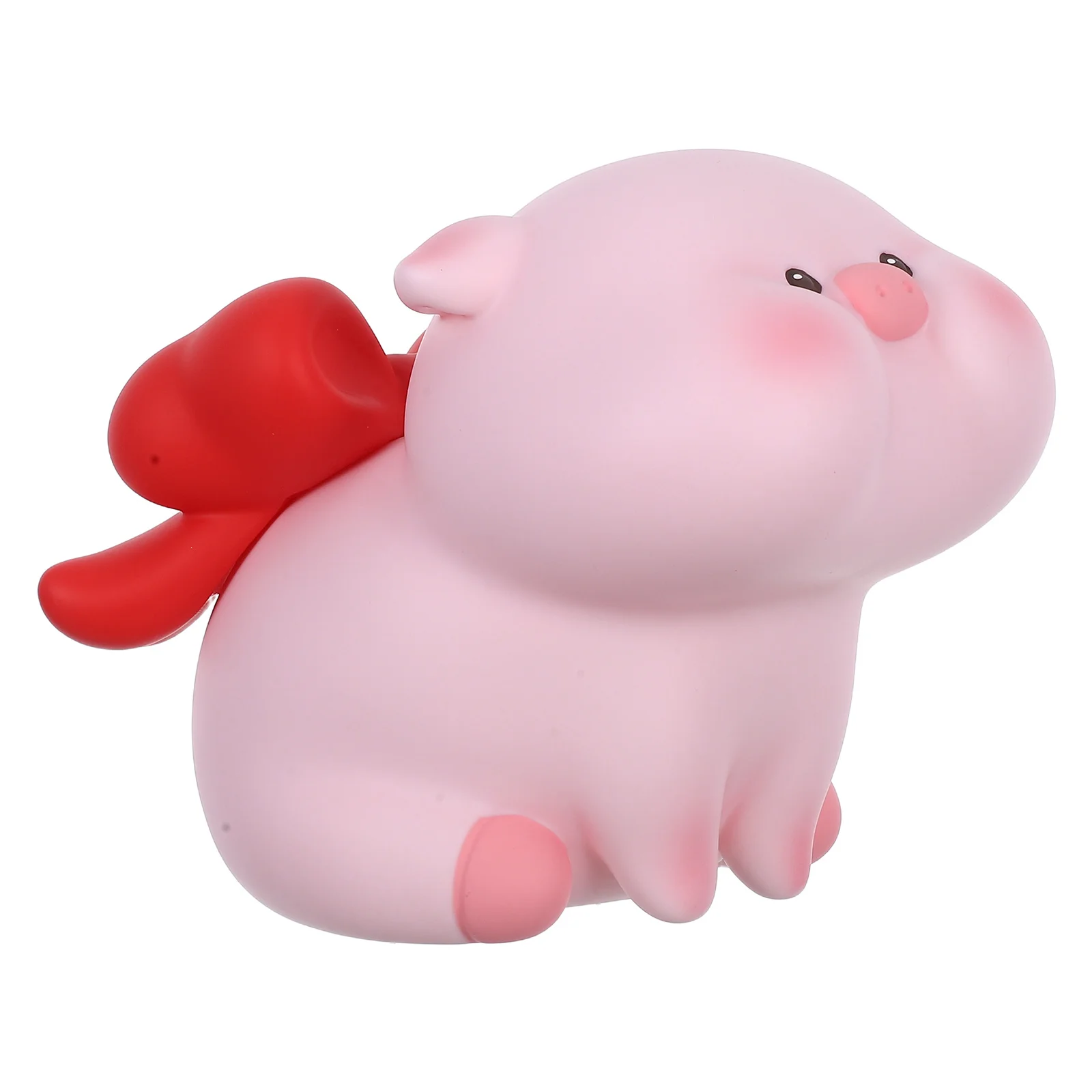 Tirelire en vinyle, Adorable tirelire en forme de cochon pour porte-monnaie, décoration de bureau à domicile, habitude d'épargne pour enfants, taille moyenne