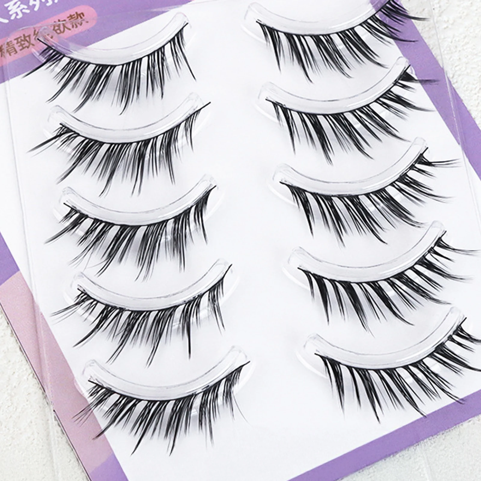 Fox-stijl valse wimpers 13 mm look pluizige individuele nepwimpers dagelijks stekelige piekerige dikke wimpermake-up bruiloftsaccessoires