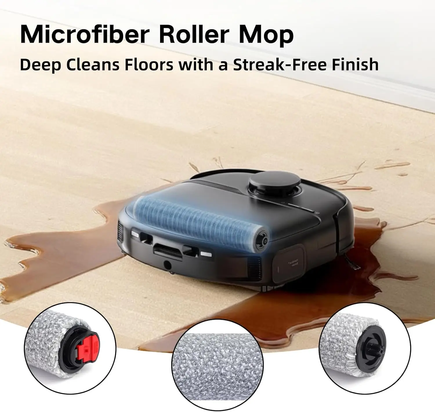 Replacement Parts for Eufy C28 Omni / Eufy C28 Robot Vacuum Cleaner Accessories Main Side Brush HEPA Filter Dust Bag Mop Rollers view 3