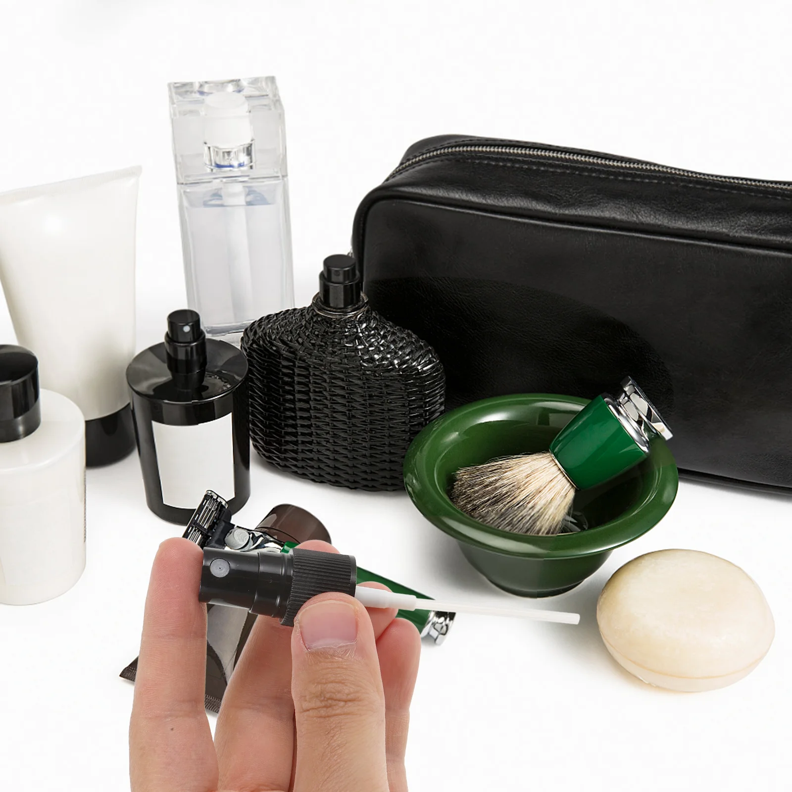 

50pcs Replacement Heads For Mini Spray Bottles Fine Mist Reusable Plastic Nozzle Essential Oil Perfume Water Bottle