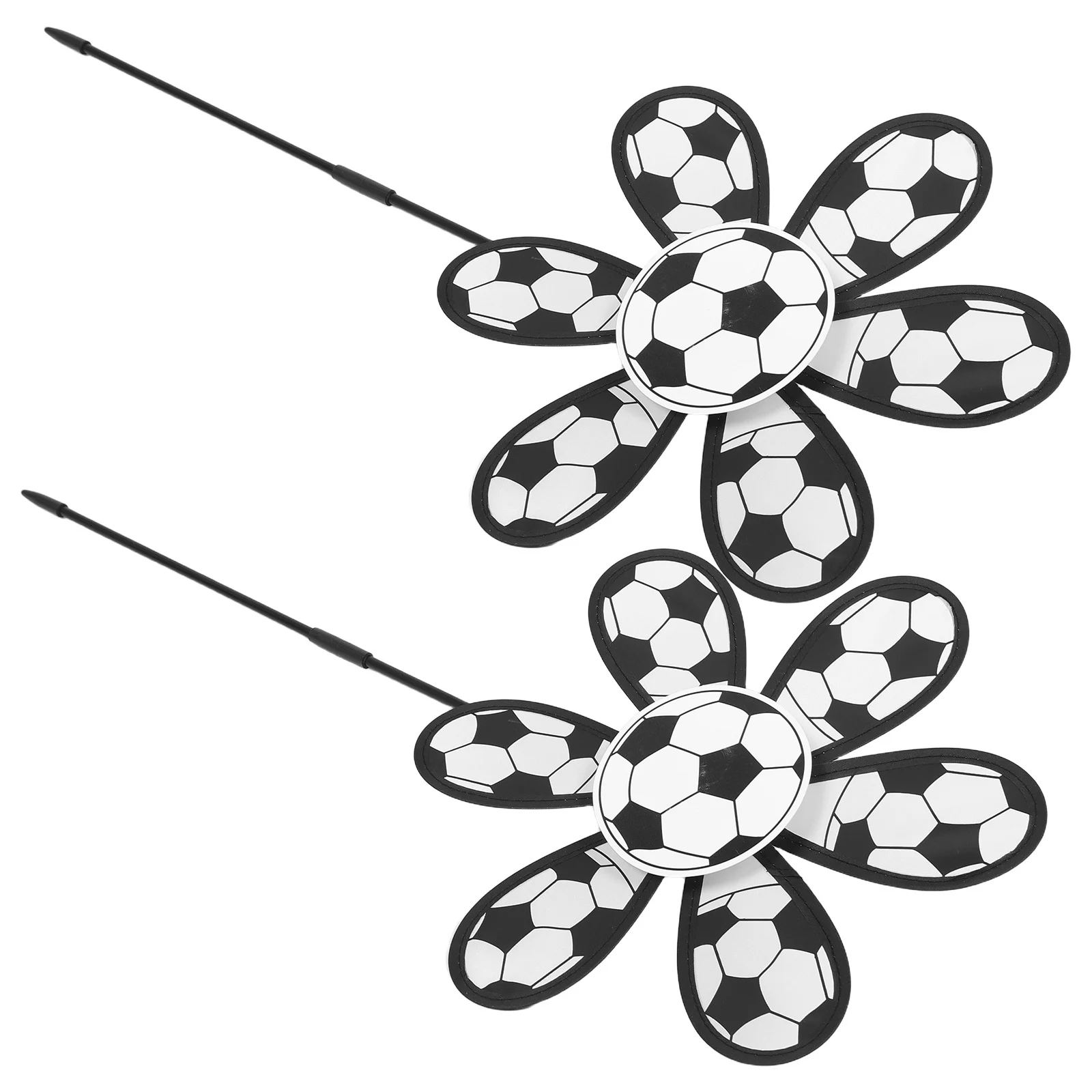 

2Pcs Soccer Pinwheel Windmills Kids Party Favors Outdoor Garden Lawn Patio Whirligigs Decoration Windmill for Kids