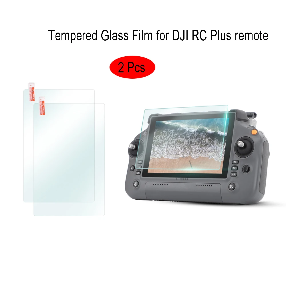 واقي شاشة من الزجاج المقسى لـ DJI RC Plus جهاز التحكم عن بعد T50 T25 T40 T20P M30 M30T ملحقات طائرة بدون طيار
