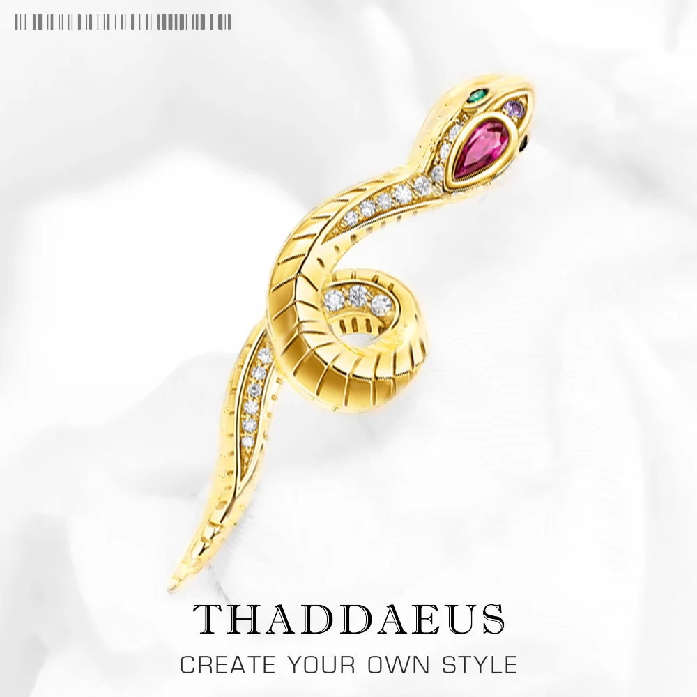 

Pendant Seductive Looks Snake Summer Brand New Fine Jewelry Europe Golden S925 Sterling Silver Gift For Woman